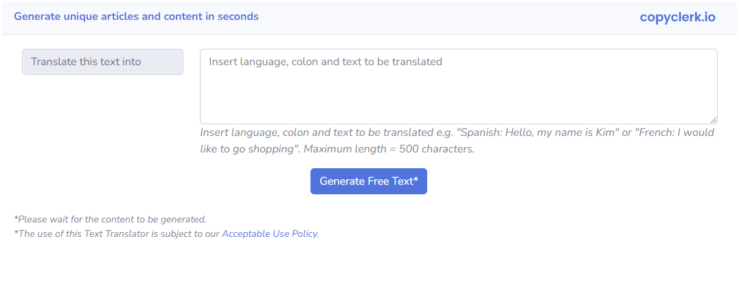 AI Language Translator Screenshot